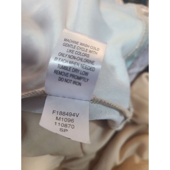 Living Doll Spaghetti Strap TyeDye Velvet Key-hole Dress sz XL - Picture 6 of 7